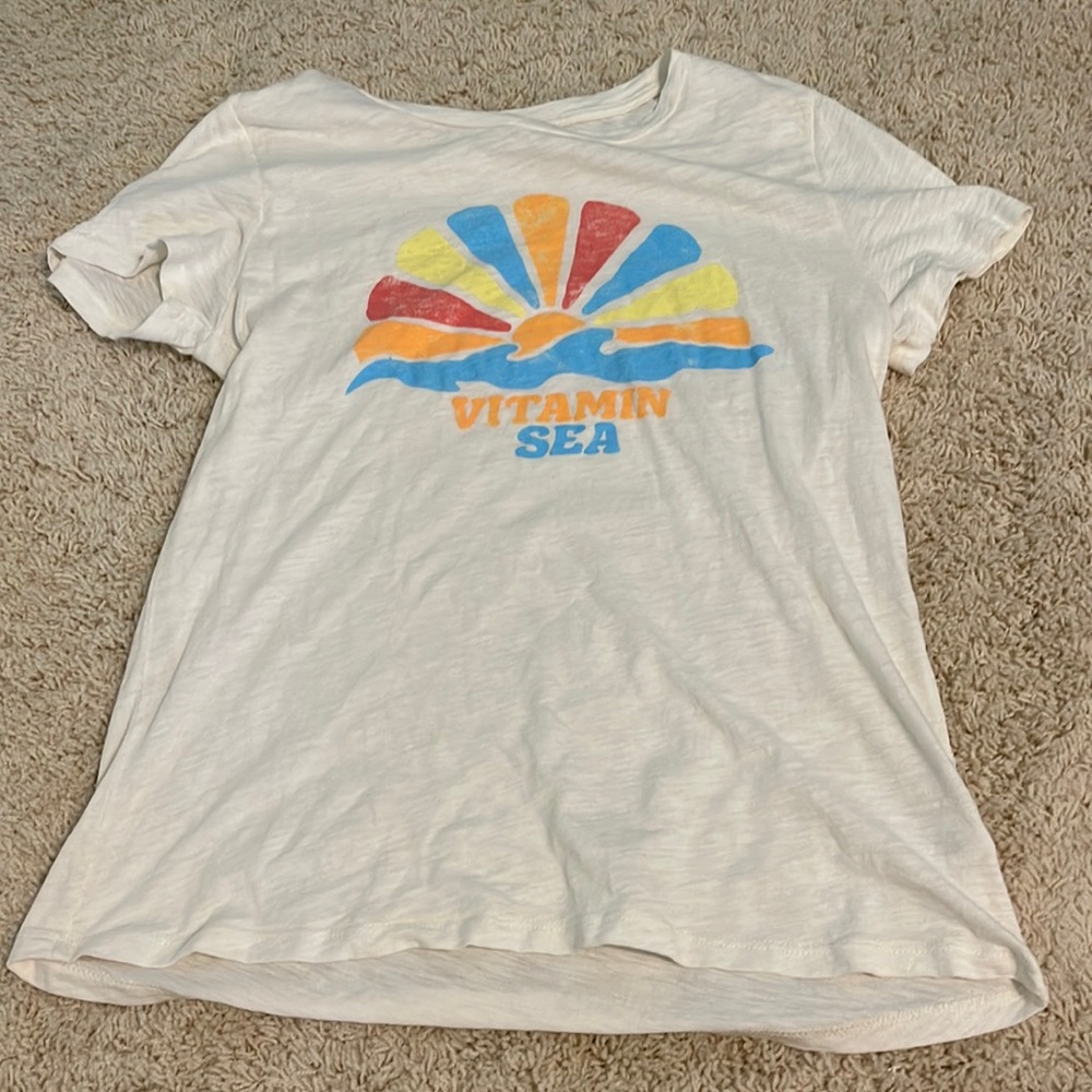 Vitamin sea white t shirt